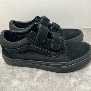 Kids Black Vans Skater Shoes